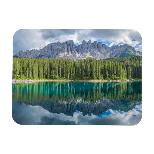 Vatten | Latemar Mountain Range Magnet (Horisontell)