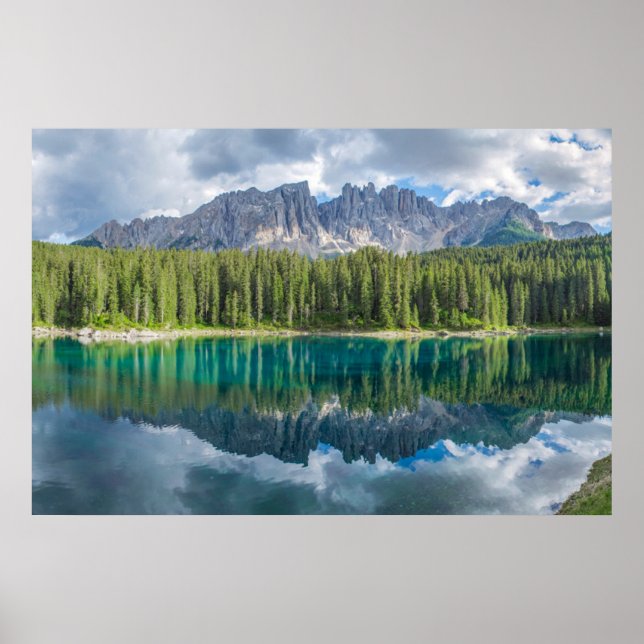 Vatten | Latemar Mountain Range Poster (Framsidan)