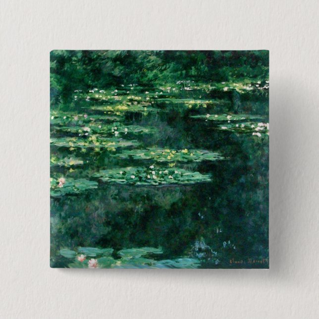VATTEN LIES IN GRÖNT POND by Claude Monet Knapp (Framsida)