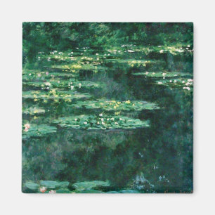 VATTEN LIES IN GRÖNT POND by Claude Monet Magnet