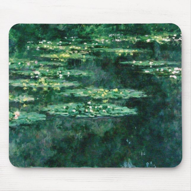 VATTEN LIES IN GRÖNT POND by Claude Monet Musmatta (Framsidan)