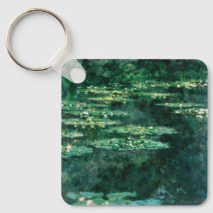 VATTEN LIES IN GRÖNT POND by Claude Monet Nyckelring