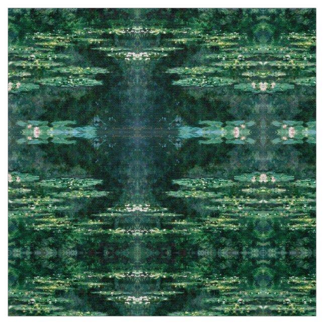 VATTEN LIES IN GRÖNT POND by Claude Monet Tyg (Prov)