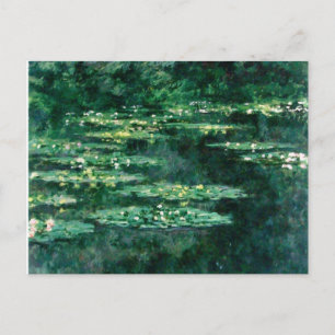 VATTEN LIES IN GRÖNT POND by Claude Monet Vykort