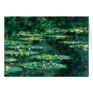 VATTEN LIES POND av Claude Monet Hälsningskort