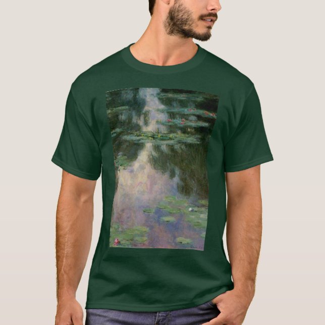 VATTEN LIES POND av Claude Monet T Shirt (Framsida)