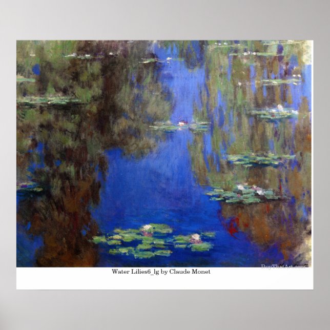 Vatten Lilies6_lg av Claude Monet Poster (Framsidan)