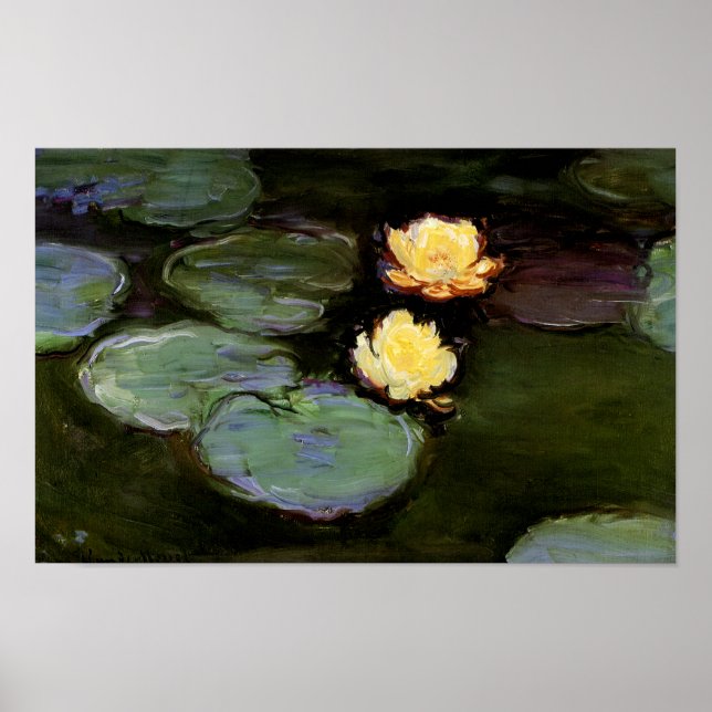 Vatten-Lilies: 1897-98 av Monet Poster (Framsidan)