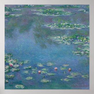 Vatten Lilies, 1906 av Claude Monet - Poster