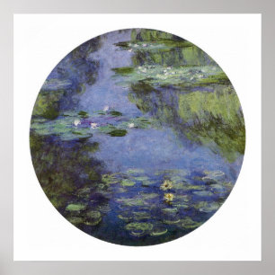 Vatten-Lilies, 1908 Poster