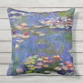 Vatten Lilies 1916 Claude Monet Fine Art Utomhuskudde