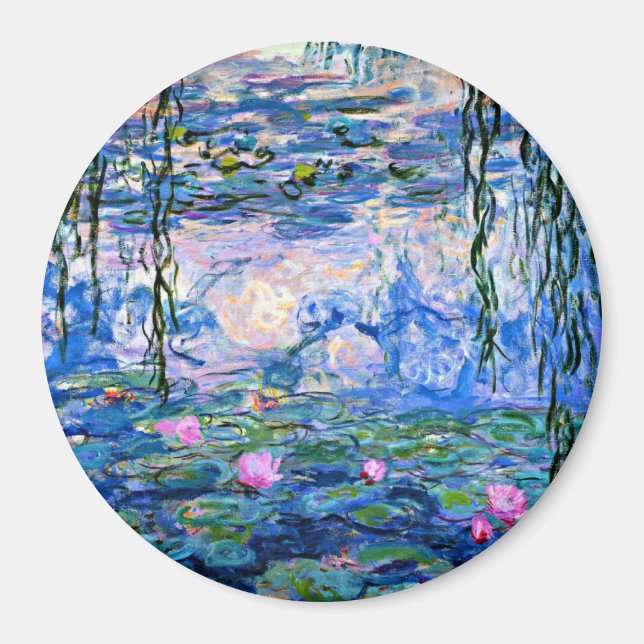 Vatten Lilies, 1919, av Claude Monet, Magnet (Framsidan)