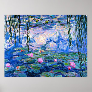 Vatten Lilies, 1919, målning av Monet Poster