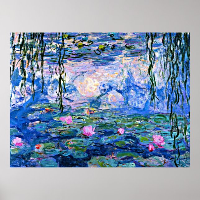 Vatten Lilies, 1919, målning av Monet Poster (Framsidan)