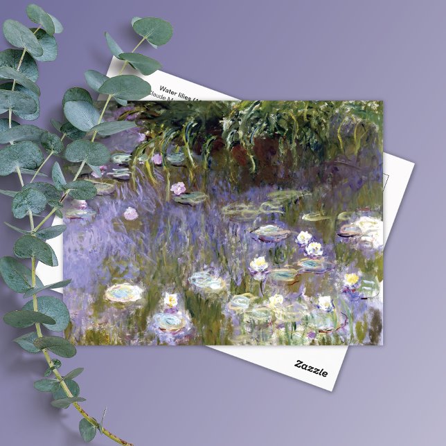 Vatten Lilies (1922) Claude Monet Vykort (Skapare uppladdad)