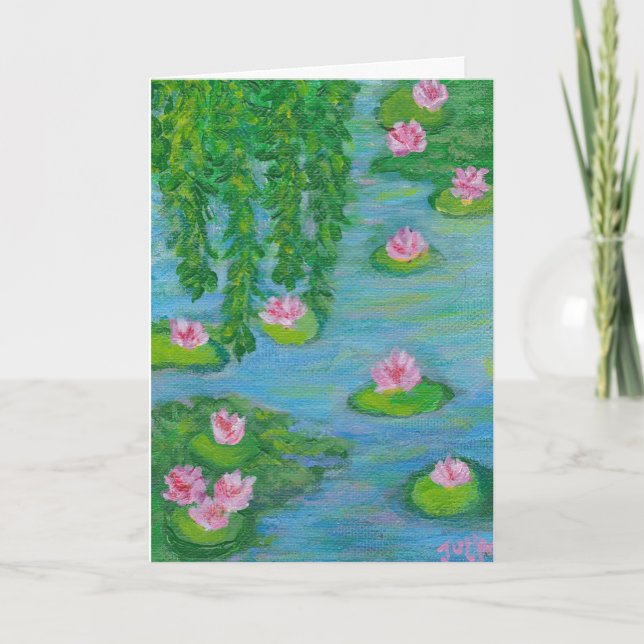 Vatten lilies # 4 kort (Framsida)