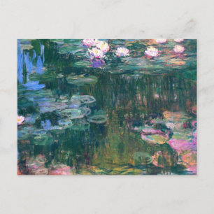 Vatten Lilies 5 Vykort