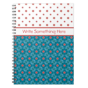 Vatten Lilies and Dragonflies, Spiral Notebook Anteckningsbok Med Spiral