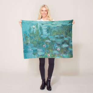 Vatten Lilies (av Claude Monet, 1915) Fleecefilt