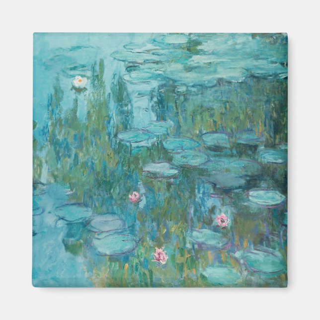 Vatten Lilies (av Claude Monet, 1915) Magnet (Framsidan)