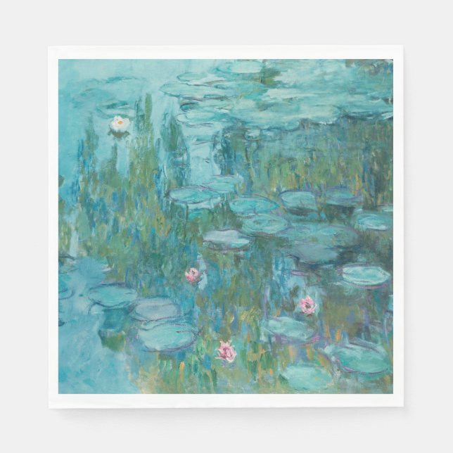Vatten Lilies (av Claude Monet, 1915) Pappersservett (Framsidan)