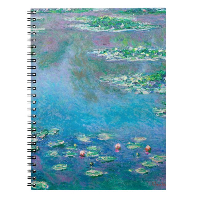 Vatten Lilies av Claude Monet Anteckningsbok (Framsidan)