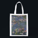Vatten Lilies av Claude Monet Återanvändbar Påse<br><div class="desc">Claude Monet - Vatten Lilies. En vacker blommigt målning i vackra färg av Claude Monet. Tryckta presenter,  utskrifter,  telefonfodral och många andra underbara gåvor av hög kvalitet.</div>