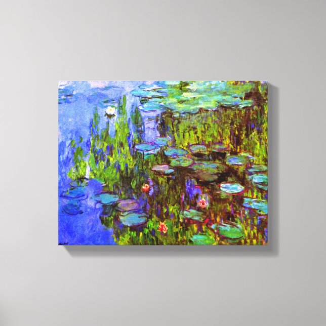 Vatten Lilies av Claude Monet Canvastryck (Framsida)