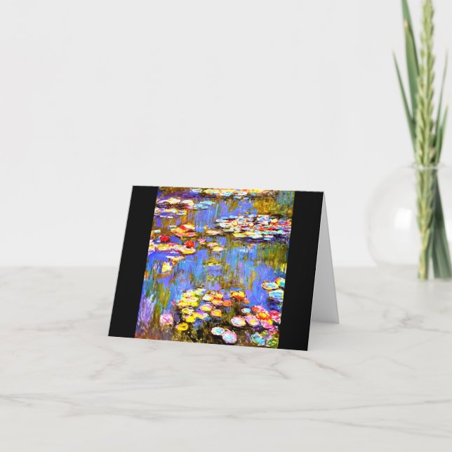 Vatten Lilies av Claude Monet, Fine Art, Kort (Framsida)