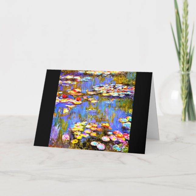 Vatten Lilies av Claude Monet, Fine Art, Kort (Framsida)