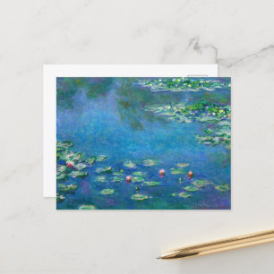 Vatten Lilies av Claude Monet Helg Vykort
