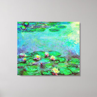 Vatten Lilies av Claude Monet Impressionism Canvastryck