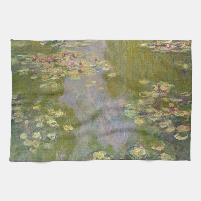 Vatten Lilies av Claude Monet Kökshandduk (Horisontell)