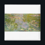 Vatten Lilies av Claude Monet Magnet<br><div class="desc">Oscar-Claude Monet (UK: /ˈmɒ neɪ/, USA: /moʊɪ, Millaˈ-/, Fransk: [klod makenexi]; 14 november 1840 - 5 december 1926) var en Fransk målare och grundare av en imponerande målning som ses som en nyckel föregångare till modernisering, särskilt i hans försök att måla naturen enligt hans uppfattning[1]. Under sin långa karriär var...</div>
