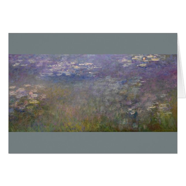 Vatten Lilies av Claude Monet OBS Kort (Framsidan Horizontal)