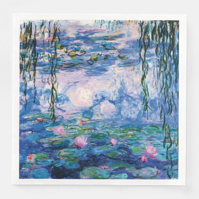 Vatten Lilies av Claude Monet Pappersservett (Framsida)