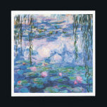 Vatten Lilies av Claude Monet Pappersservett<br><div class="desc">Vatten Lilies av Claude Monet. Besök min affär om du vill ha mer intressant design och fler valmöjligheter i färg. => zazzle.com/iwheels*</div>