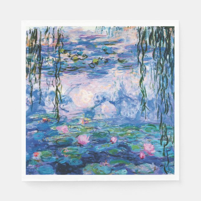 Vatten Lilies av Claude Monet Pappersservett (Framsidan)