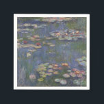 Vatten Lilies av Claude Monet Pappersservett<br><div class="desc">Claude Monet - Vatten Lilies. En vacker blommigt målning i vackra färg av Claude Monet. Tryckta presenter,  utskrifter,  telefonfodral och många andra underbara gåvor av hög kvalitet.</div>