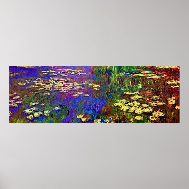 Vatten Lilies av Claude Monet Poster (Framsidan)