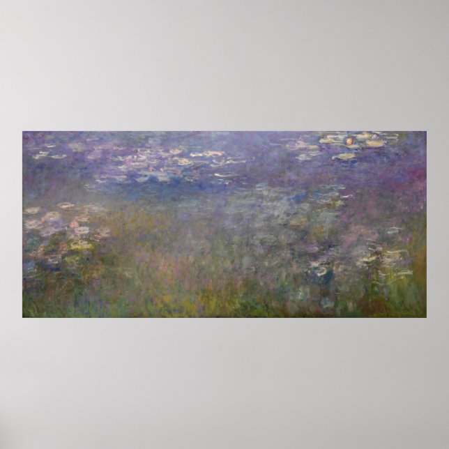 Vatten Lilies av Claude Monet Poster (Framsidan)