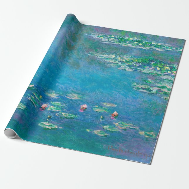 Vatten Lilies av Claude Monet Presentpapper (Utrullad)