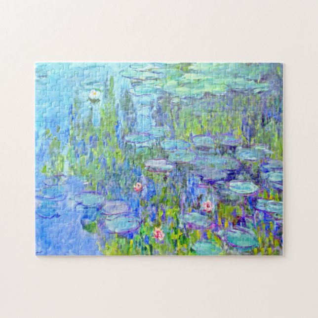 Vatten Lilies av Claude Monet Pussel (Horisontell)