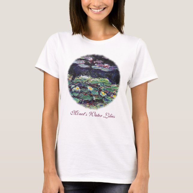 Vatten Lilies av Claude Monet Tee (Framsida)