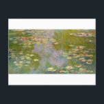 Vatten Lilies av Claude Monet Vykort<br><div class="desc">Oscar-Claude Monet (UK: /ˈmɒ neɪ/, USA: /moʊɪ, Millaˈ-/, Fransk: [klod makenexi]; 14 november 1840 - 5 december 1926) var en Fransk målare och grundare av en imponerande målning som ses som en nyckel föregångare till modernisering, särskilt i hans försök att måla naturen enligt hans uppfattning[1]. Under sin långa karriär var...</div>
