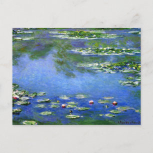 Vatten Lilies av Claude Monet Vykort