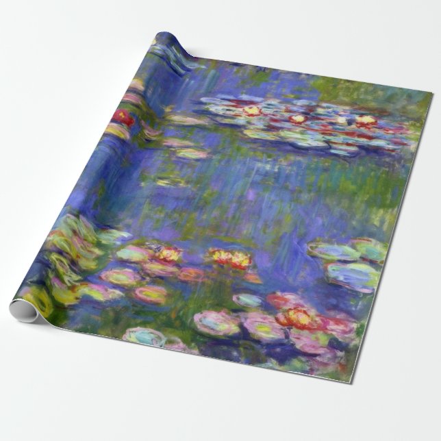 Vatten Lilies av Monet Presentpapper (Utrullad)