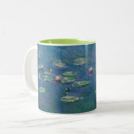 Vatten Lilies - av Monet Två-Tonad Mugg