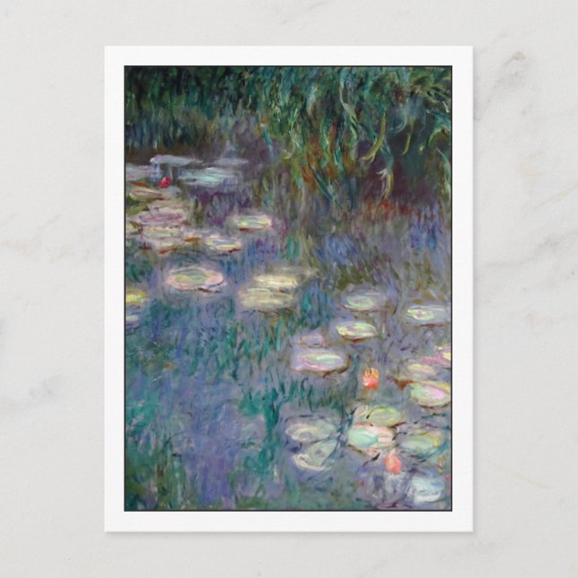Vatten Lilies av Monet Vykort (Framsida)
