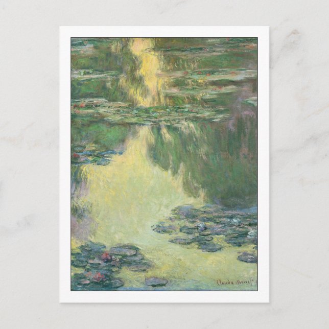 Vatten Lilies av Monet Vykort (Framsida)